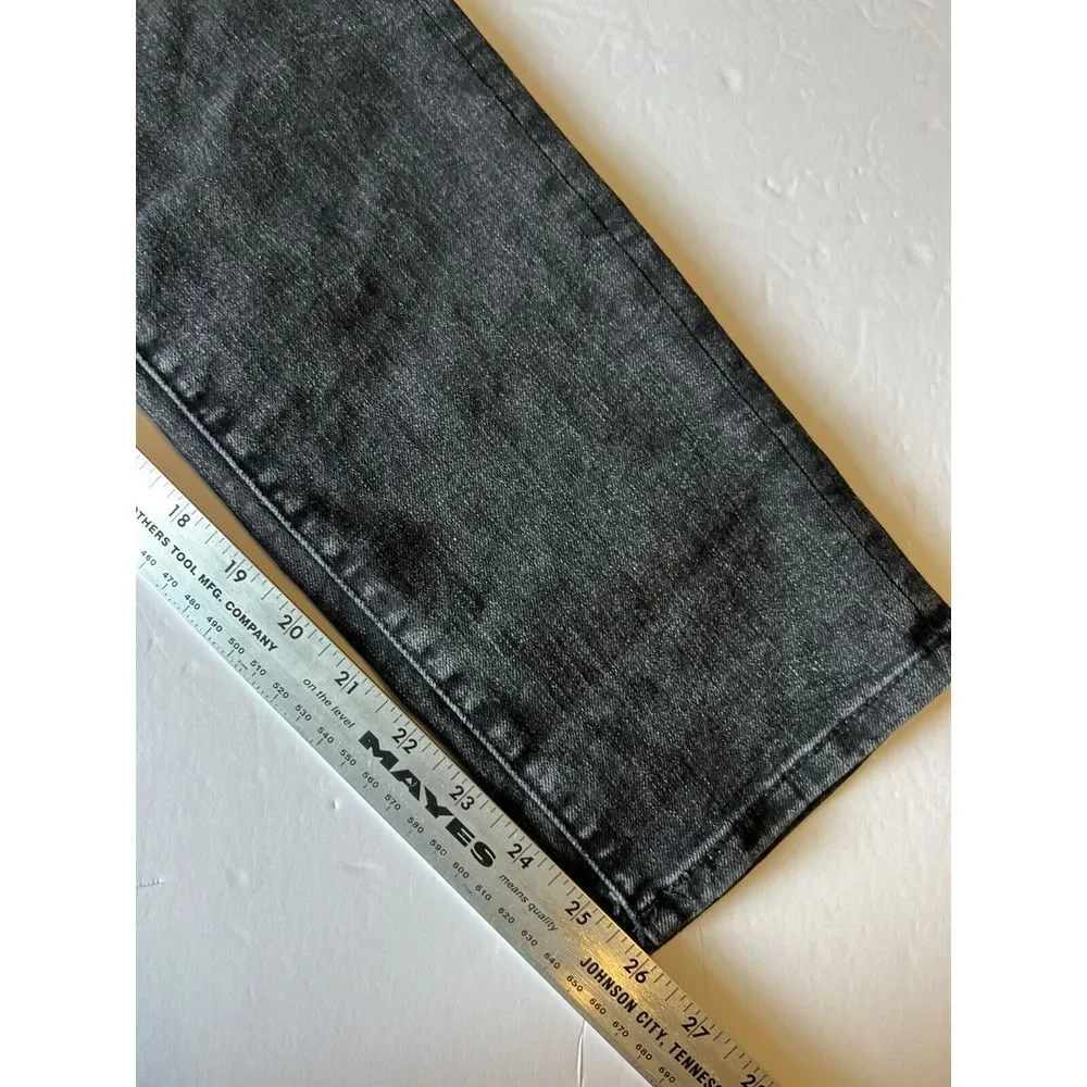 OLD NAVY Girl's Size 14 Jeans Karate Slim Taper Black Stretch‎ Adjustable Waist